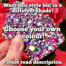 Load image into Gallery viewer, 'Love Bug' Multicolour Crystal Chaos Heavy Buckles (Made Using Luxury Crystals)