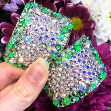 Load image into Gallery viewer, 'Champion' Multicolour Crystal Chaos Heavy Buckles (Made Using Luxury Crystals)