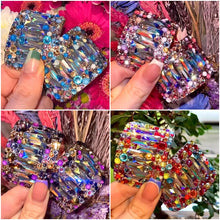 Load image into Gallery viewer, 'Ultimate' Multicolour AB Centre Crystal Chaos Heavy Buckles (Made Using Luxury Crystals)