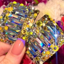 Load image into Gallery viewer, 'Ultimate' Multicolour AB Centre Crystal Chaos Heavy Buckles (Made Using Luxury Crystals)