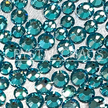 Load image into Gallery viewer, Flatback Crystals, Round, Non-Hotfix PRECIOSA, Aqua Bohemica