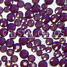 Load image into Gallery viewer, Flatback Crystals, Round, Non-Hotfix PRECIOSA, Amethyst Opal