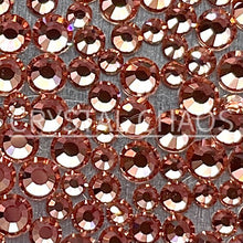 Load image into Gallery viewer, Flatback Crystals, Round, Non-Hotfix PRECIOSA, Apricot