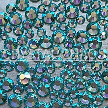 Load image into Gallery viewer, Flatback Crystals, Round, Non-Hotfix PRECIOSA, Aqua Bohemica AB