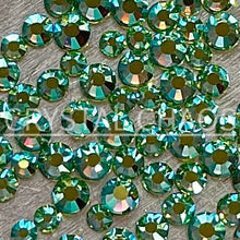 Load image into Gallery viewer, Flatback Crystals, Round, Non-Hotfix PRECIOSA, Peridot AB