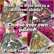‘Universe' Multicolour Crystal Chaos Pomp Buckles x 6 (Made Using Luxury Crystals) - Crystal Chaos