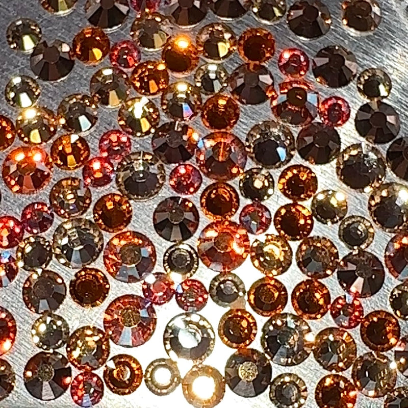Spiced Chai, Non-Hotfix PRECIOSA Crystals Mixed Colour Pack 145pc - Crystal Chaos