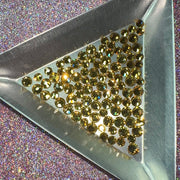 Light Topaz, Non-Hotfix PRECIOSA Crystals Mixed Size Pack SS12/SS16 100pc - Crystal Chaos