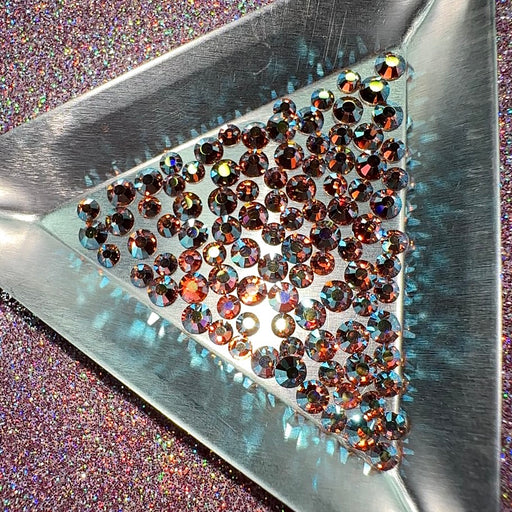 Light Colorado Topaz AB, Non-Hotfix PRECIOSA Crystals Mixed Size Pack SS12/SS16 100pc - Crystal Chaos