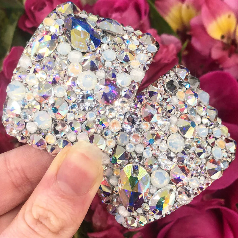 'Meteorite' Multicolour Crystal Chaos Heavy Buckles (Made Using Luxury Crystals) - Crystal Chaos
