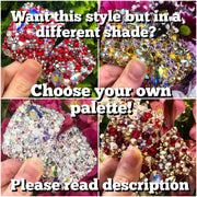'Meteorite' Multicolour Crystal Chaos Heavy Buckles (Made Using Luxury Crystals) - Crystal Chaos