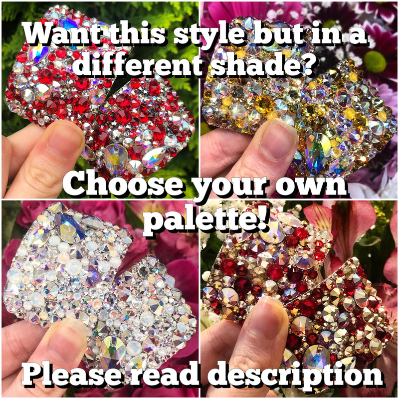 'Meteorite' Multicolour Crystal Chaos Heavy Buckles (Made Using Luxury Crystals) - Crystal Chaos