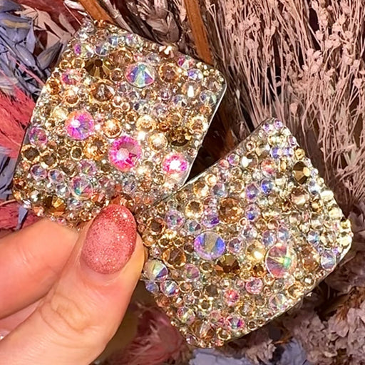 'Universe' Gold Mix Crystal Chaos Heavy Buckles (Made Using High Quality Rhinestones) - Crystal Chaos