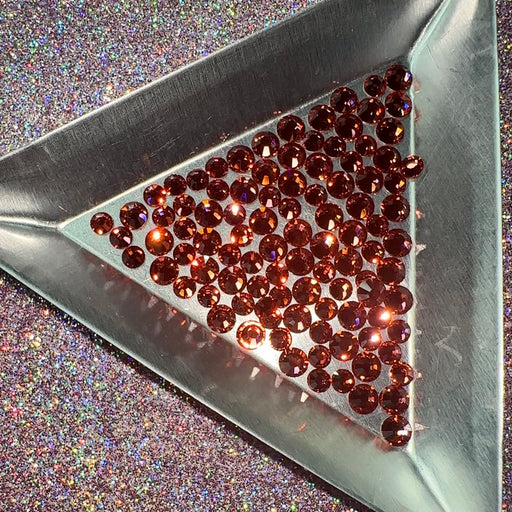 Padparadscha, Non-Hotfix PRECIOSA Crystals Mixed Size Pack SS12/SS16 100pc - Crystal Chaos