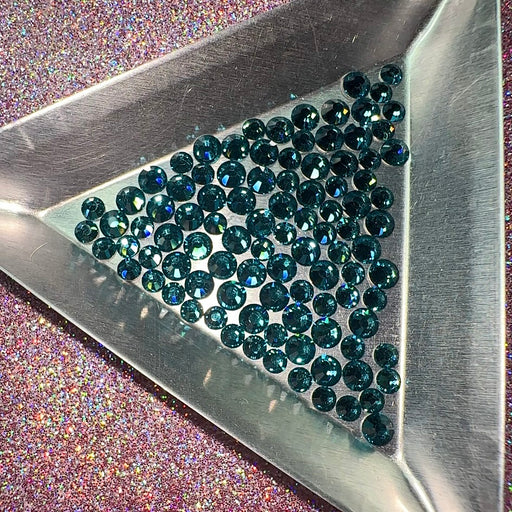 Indicolite, Non-Hotfix PRECIOSA Crystals Mixed Size Pack SS12/SS16 100pc - Crystal Chaos