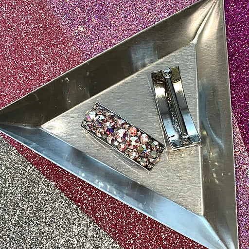 ‘Beauty’ AB Crystal Chaos Pomp Buckles x 6 (Made Using Luxury Crystals) - Crystal Chaos