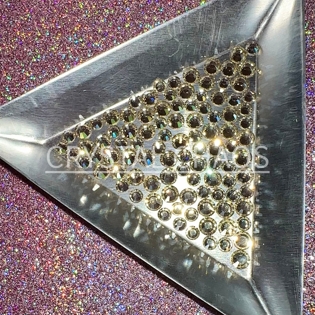 Blond Flare, Non-Hotfix PRECIOSA Crystals Mixed Size Pack SS12/SS16 100pc