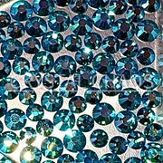 Blue Zircon AB, Non-Hotfix PRECIOSA Crystals Mixed Size Pack SS12/SS16 100pc - Crystal Chaos