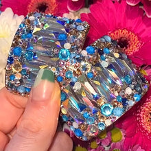 Load image into Gallery viewer, 'Ultimate' Multicolour AB Centre Crystal Chaos Heavy Buckles (Made Using Luxury Crystals)
