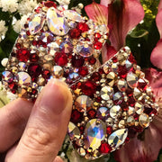 'Meteorite' Multicolour Crystal Chaos Heavy Buckles (Made Using Luxury Crystals) - Crystal Chaos