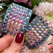 'Demure' Aquamarine Crystal Chaos Heavy Buckles (Made Using High Quality Rhinestones) - Crystal Chaos