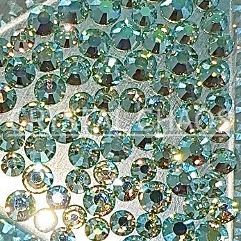 Chrysolite AB, Non-Hotfix PRECIOSA Crystals Mixed Size Pack SS12/SS16 100pc - Crystal Chaos