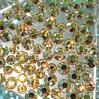 Citrine AB, Non-Hotfix PRECIOSA Crystals Mixed Size Pack SS12/SS16 100pc - Crystal Chaos
