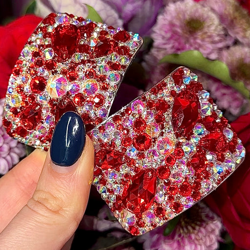 ‘Dewdrop’ Light Siam & AB Crystal Chaos Buckles (Made Using High Quality Rhinestones) - Crystal Chaos