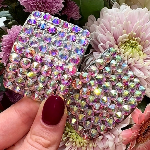'Demure' AB Crystal Chaos Heavy Buckles (Made Using High Quality Rhinestones) - Crystal Chaos