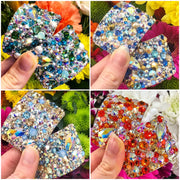 'Elegance' Multicolour Crystal Chaos Heavy Buckles (Made Using Luxury Crystals) - Crystal Chaos