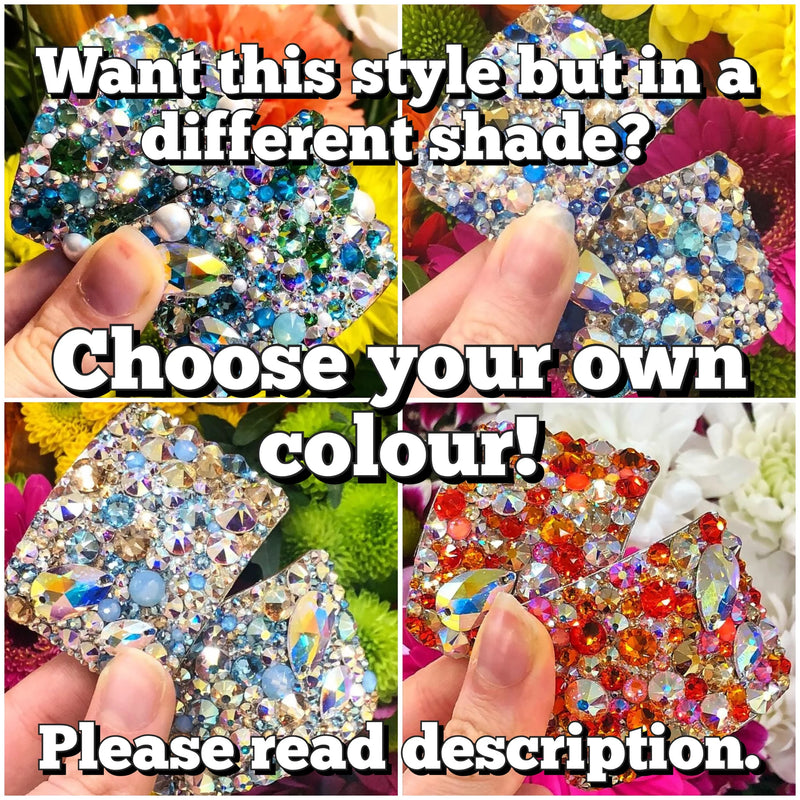 'Elegance' Multicolour Crystal Chaos Heavy Buckles (Made Using Luxury Crystals) - Crystal Chaos