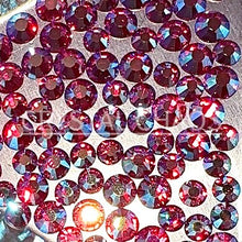 Load image into Gallery viewer, Fuchsia AB, Non-Hotfix PRECIOSA Crystals Mixed Size Pack SS12/SS16 100pc
