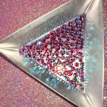 Load image into Gallery viewer, Fuchsia AB, Non-Hotfix PRECIOSA Crystals Mixed Size Pack SS12/SS16 100pc

