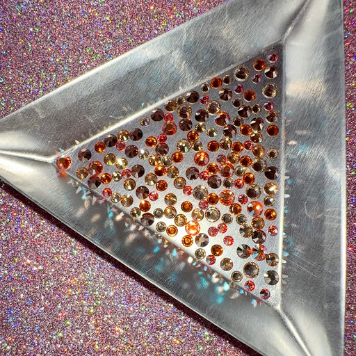 Spiced Chai, Non-Hotfix PRECIOSA Crystals Mixed Colour Pack 145pc - Crystal Chaos