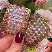 'Demure' Gold Crystal Chaos Heavy Buckles (Made Using High Quality Rhinestones) - Crystal Chaos