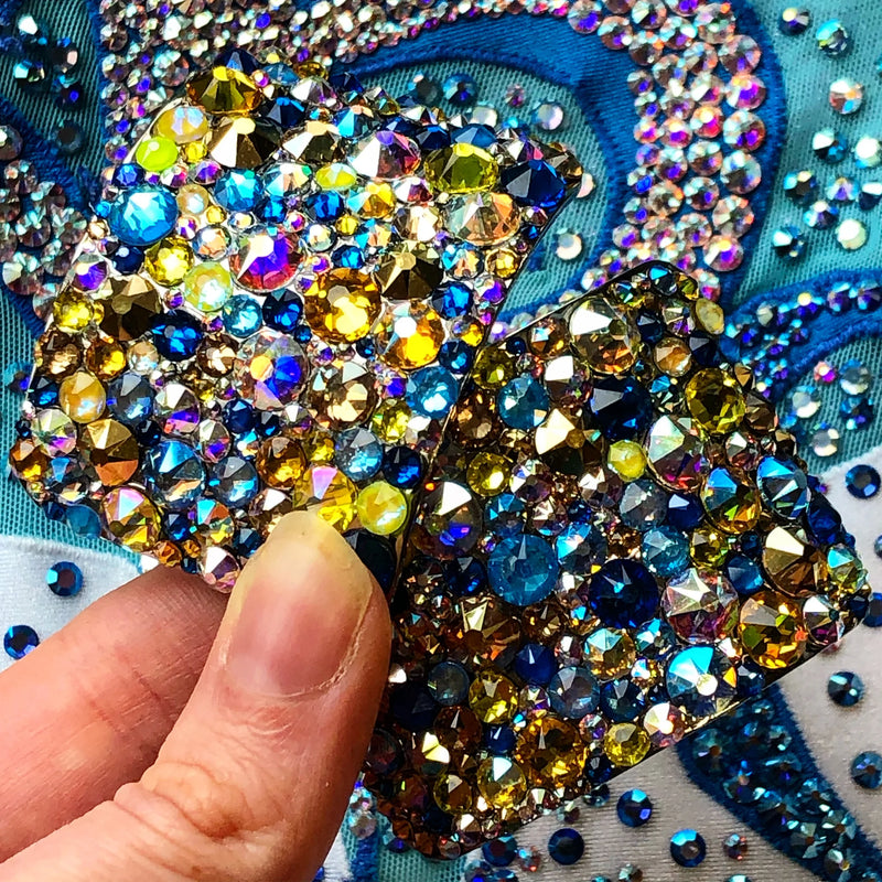 'Universe' Multicolour Crystal Chaos Heavy Buckles (Made Using Luxury Crystals) - Crystal Chaos