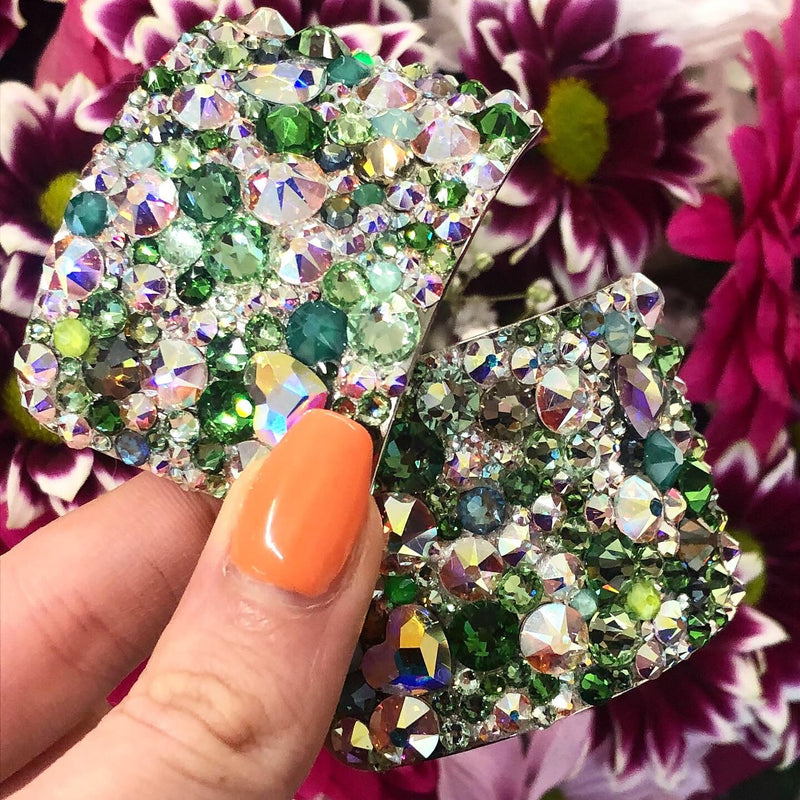 'Showstopper' Multicolour Crystal Chaos Heavy Buckles (Made Using Luxury Crystals) - Crystal Chaos