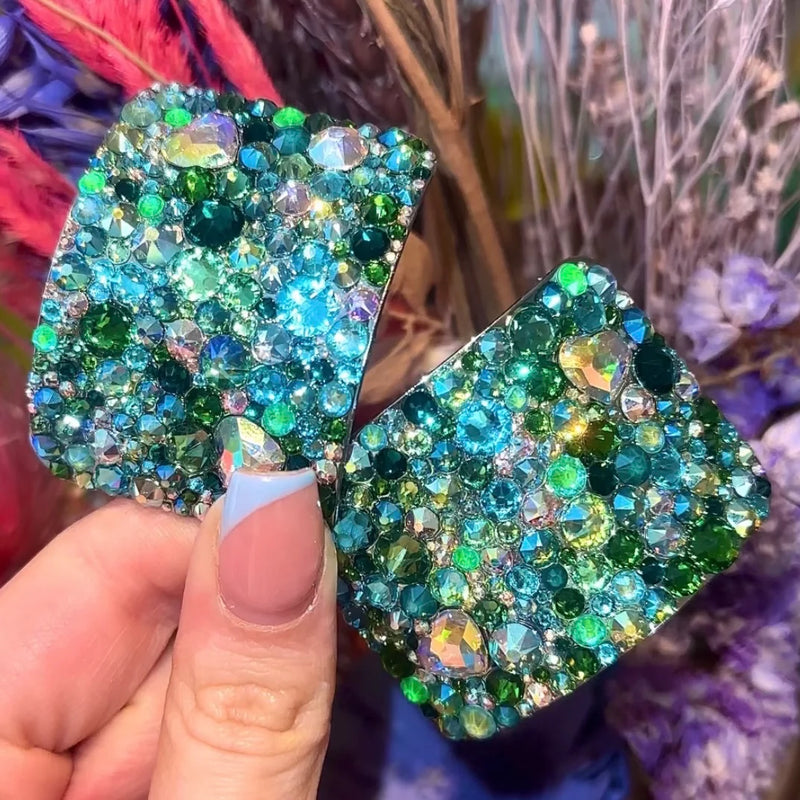 'Showstopper' Multicolour Crystal Chaos Heavy Buckles (Made Using Luxury Crystals) - Crystal Chaos