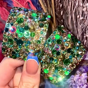 'Showstopper' Multicolour Crystal Chaos Heavy Buckles (Made Using Luxury Crystals) - Crystal Chaos