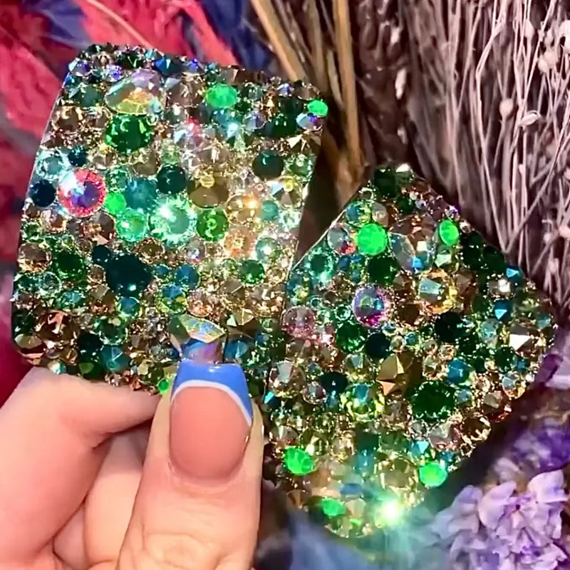 'Showstopper' Multicolour Crystal Chaos Heavy Buckles (Made Using Luxury Crystals) - Crystal Chaos