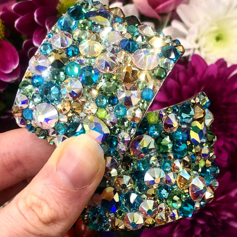 'Showstopper' Multicolour Crystal Chaos Heavy Buckles (Made Using Luxury Crystals) - Crystal Chaos