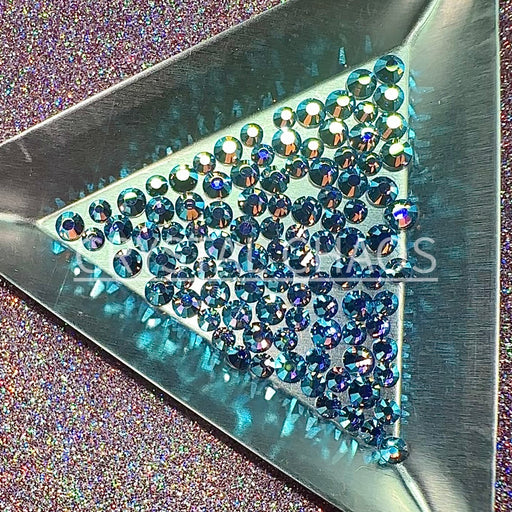 Light Sapphire AB, Non-Hotfix PRECIOSA Crystals Mixed Size Pack SS12/SS16 100pc - Crystal Chaos