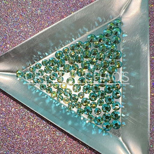 Peridot AB, Non-Hotfix PRECIOSA Crystals Mixed Size Pack SS12/SS16 100pc - Crystal Chaos