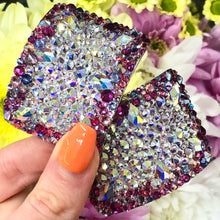 Load image into Gallery viewer, 'Champion' Multicolour Crystal Chaos Heavy Buckles (Made Using Luxury Crystals)
