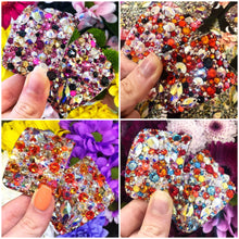 Load image into Gallery viewer, 'Comet' Multicolour Crystal Chaos Heavy Buckles (Made Using Luxury Crystals)
