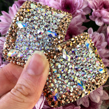 Load image into Gallery viewer, 'Champion' Multicolour Crystal Chaos Heavy Buckles (Made Using Luxury Crystals)
