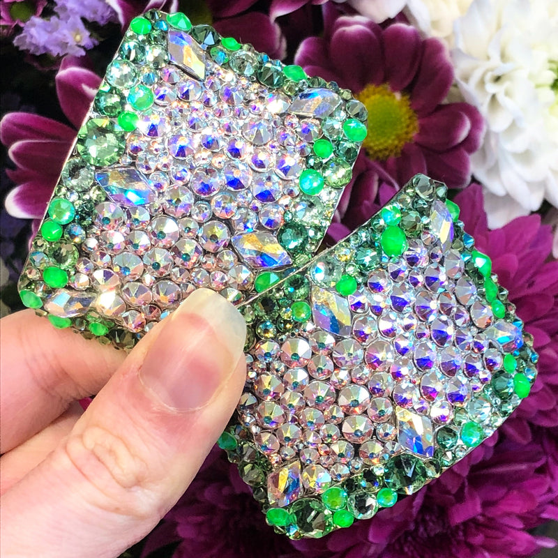 'Champion' Multicolour Crystal Chaos Heavy Buckles (Made Using Luxury Crystals) - Crystal Chaos