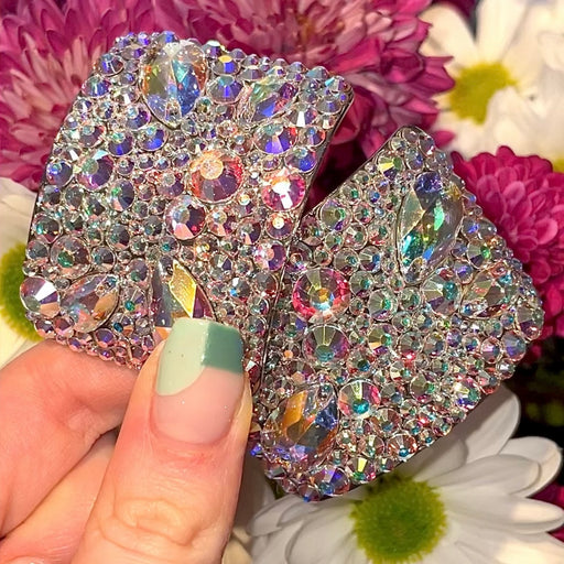 ‘Dewdrop’ AB Crystal Chaos Heavy Buckles (Made Using Luxury Crystals) - Crystal Chaos