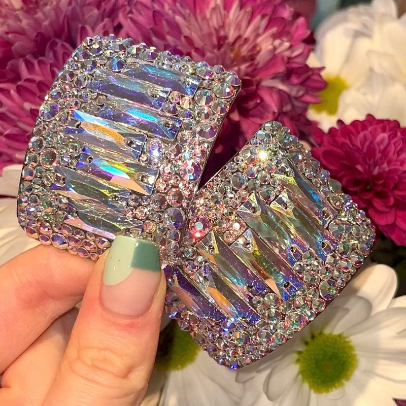 ‘Infinity’ AB Crystal Chaos Heavy Buckles (Made Using Luxury Crystals) - Crystal Chaos