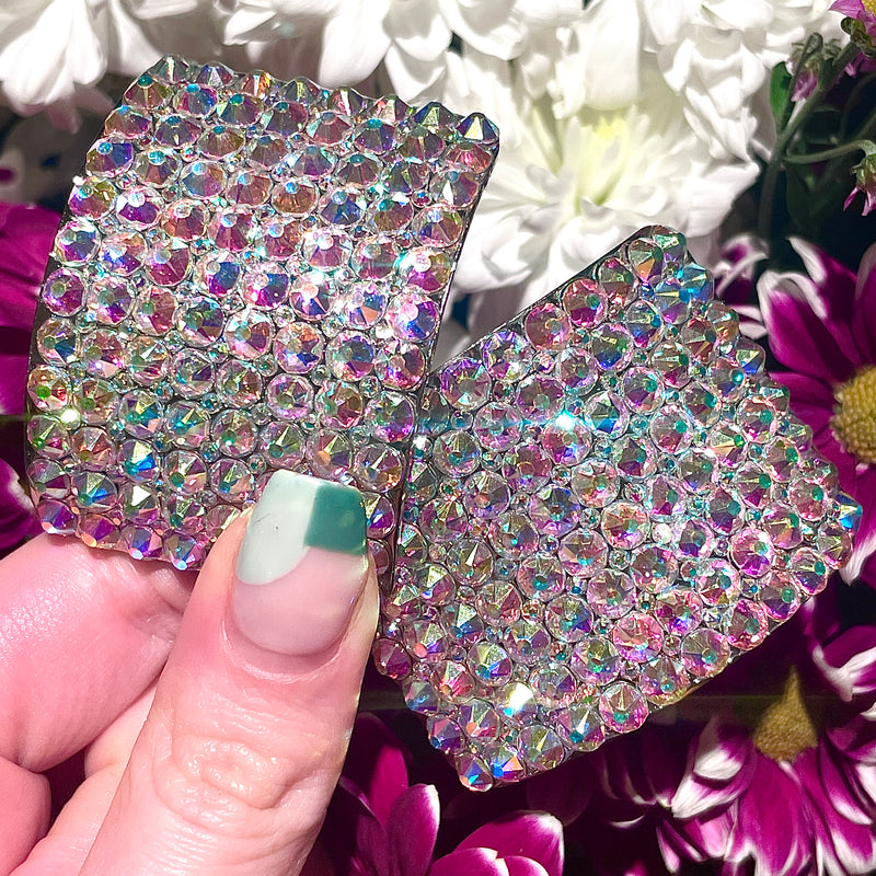 ‘Equinox’ AB Crystal Chaos Heavy Buckles (Made Using Rhinestone) - Crystal Chaos